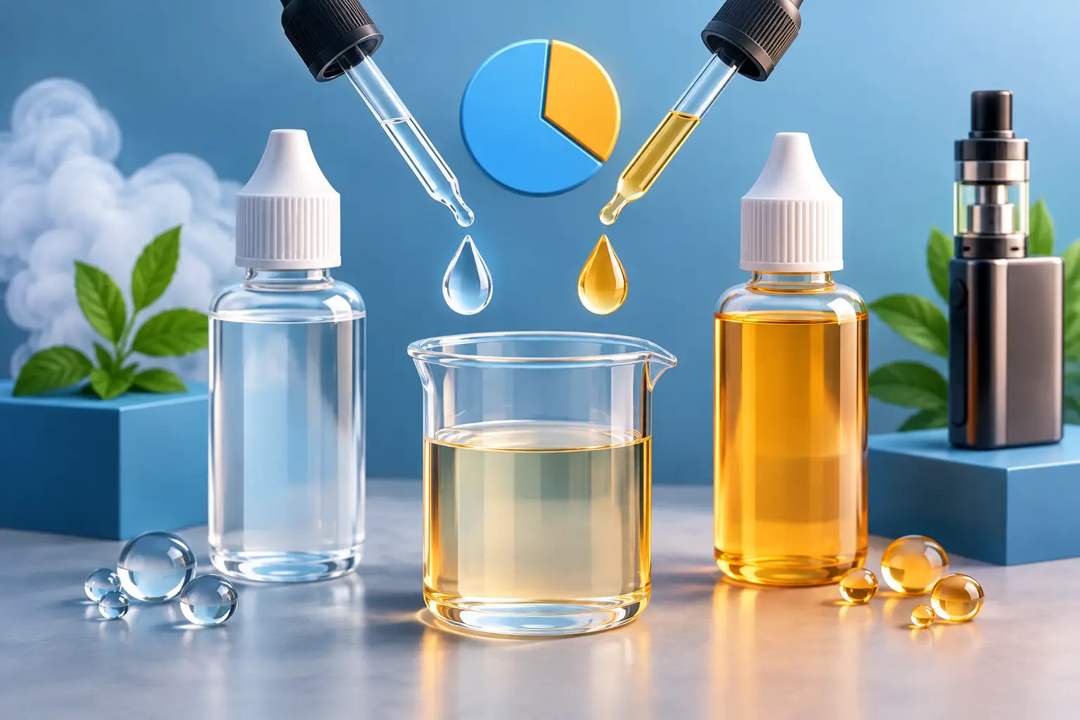 VG PG Mischverhältnis erklärt bei Liquids