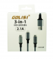 Preview: Golisi 3 in 1 USB Ladekabel