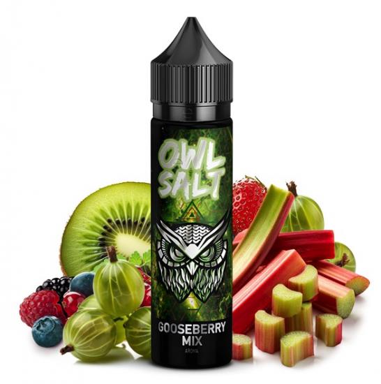 OWL Salt Gooseberry Mix Aroma 10ml Longfill für E-Zigaretten mit Stachelbeere, Kiwi, Rhabarber und roten Beeren