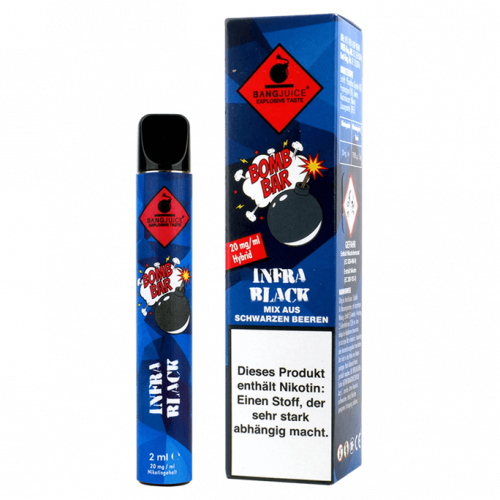 BANG JUICE BOMB BAR InfraBlack Disposable Einweg POD System Nic Salt 2.0 ml / 20 mg
