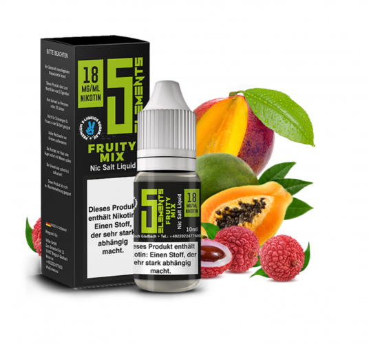 5ELEMENTS Fruit Mix Nikotinsalz SALT NIC Liquid 20 mg / 10 ml