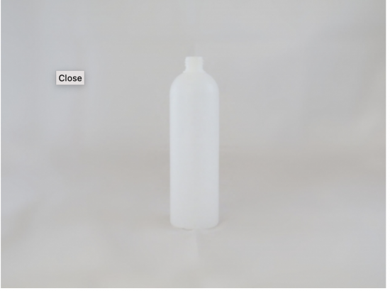 Rundflasche Leerflasche Liquidflasche PE 250 ml natur