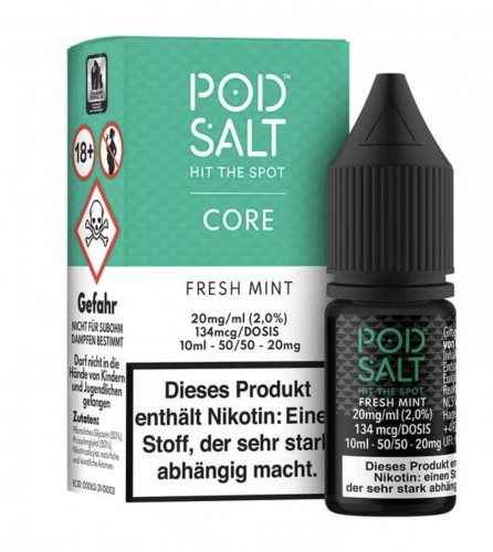 POD SALT CORE FRESH MINT Nikotinsalz Liquid 20 mg / 10 ml