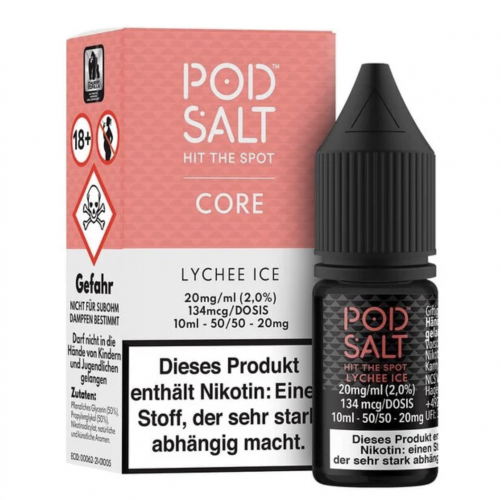 POD SALT CORE LYCHEE ICE Nikotinsalz Liquid 11 mg / 10 ml