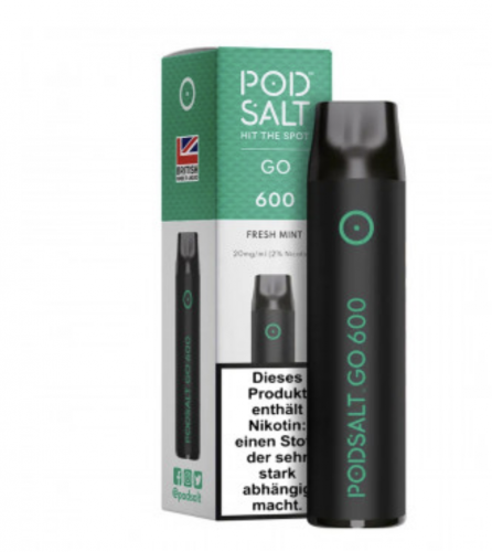 POD SALT GO 600 K POD System Nic Salt 2.0 ml / 20 mg FRESH MINT