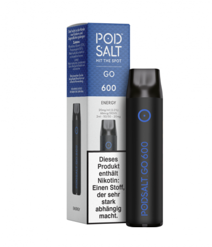 POD SALT GO 600 K POD System Nic Salt 2.0 ml / 20 mg ENERGY