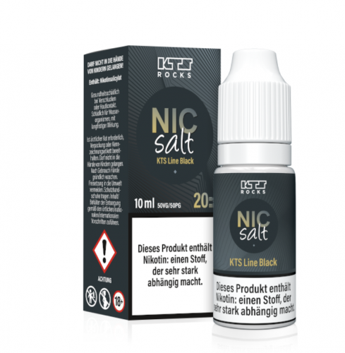 KTS LINE Black NIC SALT Nikotinsalz Liquid 20 mg / 10 ml