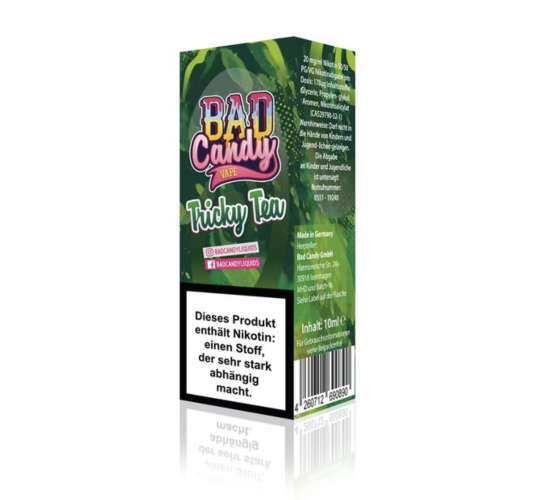 BAD CANDY Tricky Tea NIC SALT Nikotinsalz Liquid 10 mg / 10 ml