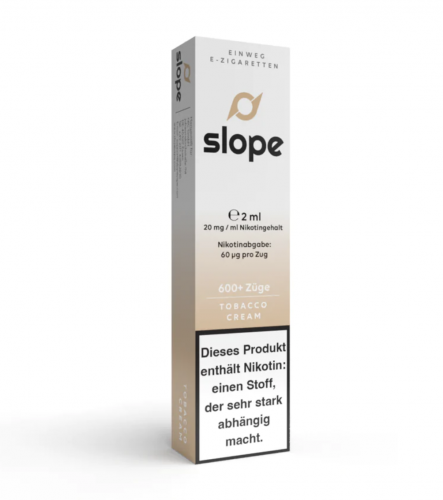 SLOPE TOBACCO CREAM Einweg POD System Nic Salt 2.0 ml / 20 mg