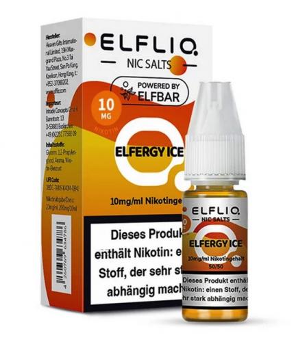 ELFBAR ELFLIQ ELFERGY ICE Nikotinsalz SALT NIC Liquid 10 mg / 10 ml