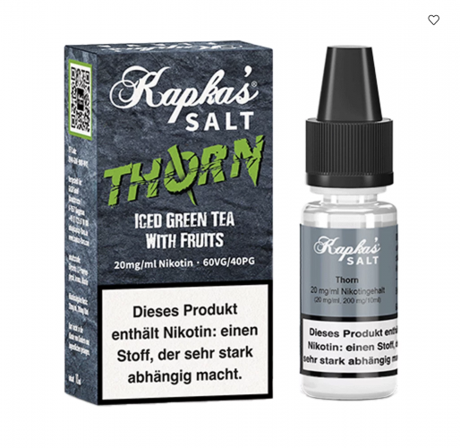 Kapka`s Flava Thorn Nikotinsalz Liquid 10 ml / 20 mg