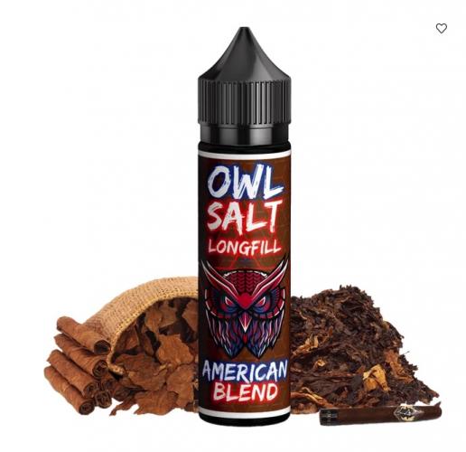 OWL Salt AMERICAN BLEND Aroma Longfill 10 ml / 60 ml