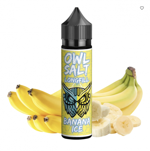 OWL Salt BANANA ICE Aroma Longfill 10 ml / 60 ml