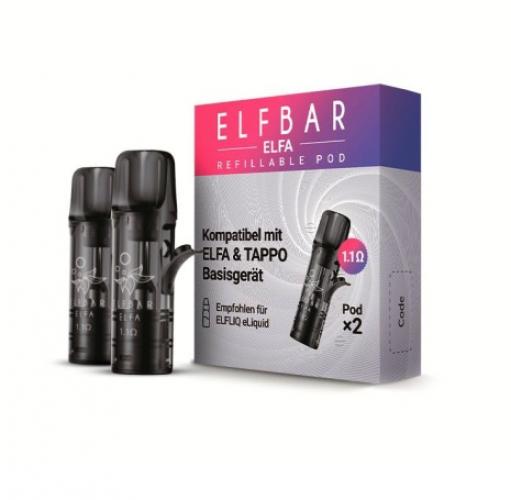 ELFA by ELFBAR Refillable Leerpods 1.10 Ohm 2-er Set