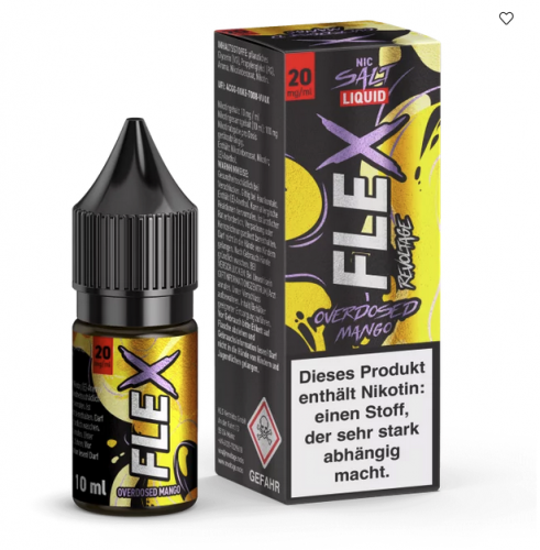 REVOLTAGE FLEX Overdosed Mango Nikotinsalz SALT NIC Liquid 20 mg / 10 ml