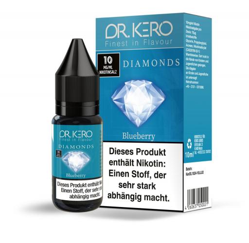 Dr. Kero Diamonds V2 Blueberry E Liquid Nikotinsalz Liquid 10 ml / 10 mg