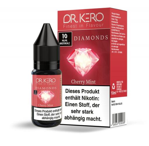 Dr. Kero Diamonds V2 Cherry Mint E Liquid Nikotinsalz Liquid 10 ml / 10 mg