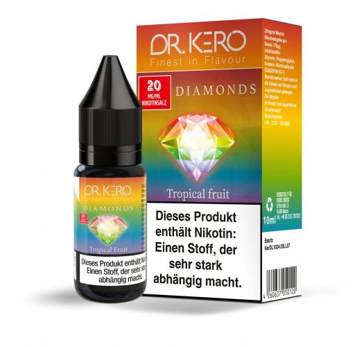 Dr. Kero Diamond V2 Tropical Fruit E Liquid Nikotinsalz Liquid 10 ml / 20 mg