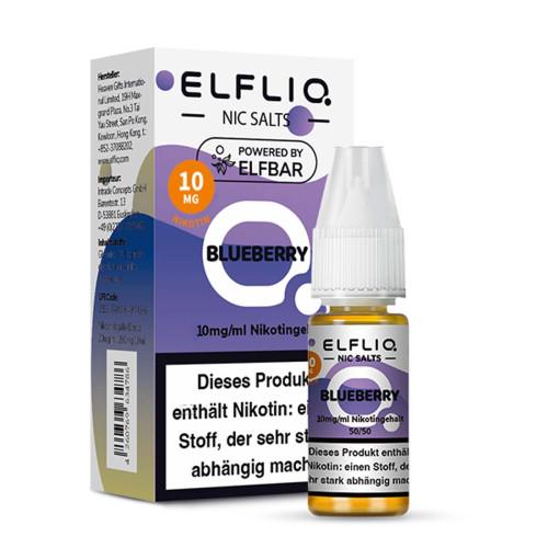 ELFBAR ELFLIQ BLUEBERRY Nikotinsalz SALT NIC Liquid 10 mg / 10 ml