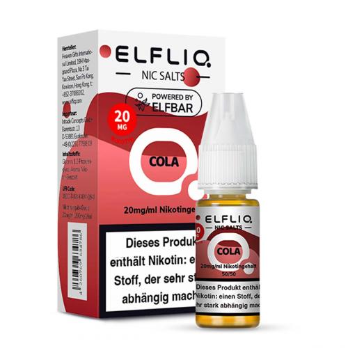 ELFBAR ELFLIQ COLA Nikotinsalz SALT NIC Liquid 20 mg / 10 ml