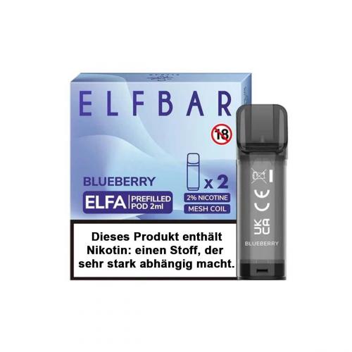 ELFA CP by ELFBAR BLUEBERRY Prefilled Pod 2-er Set 2.0 ml / 20 mg