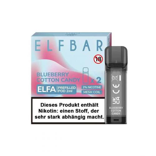 ELFA CP by ELFBAR BLUEBERRY COTTON CANDY Prefilled Pod 2-er Set 2.0 ml / 20 mg