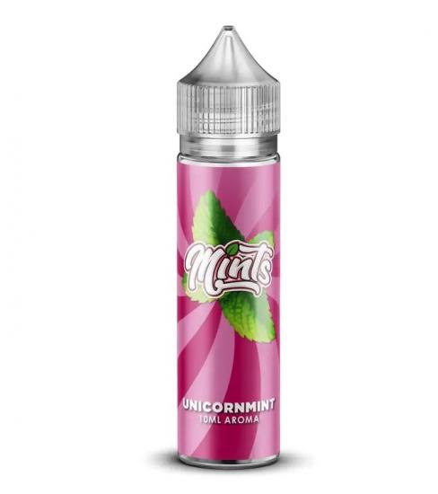 Mints Unicorn Mint 10 ml Longfill Aroma mit Erdbeerbonbon Geschmack und eisiger Frische