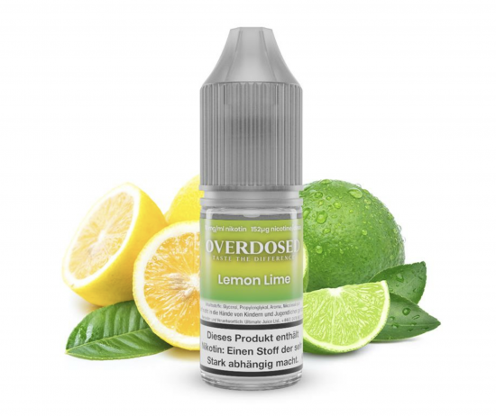 OVERDOSED Lemon Lime Nikotinsalz SALT NIC Liquid 8 ml / 10 mg