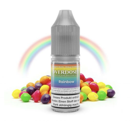 OVERDOSED Rainbow Nikotinsalz SALT NIC Liquid 8 ml / 10 mg