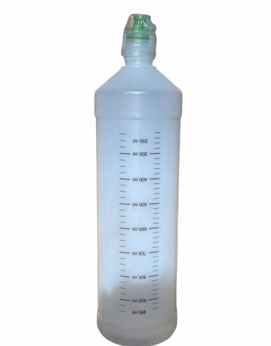 SQUEEZE Leerflasche Liquidflasche 1.000 ml mit Skalierung und Ventil