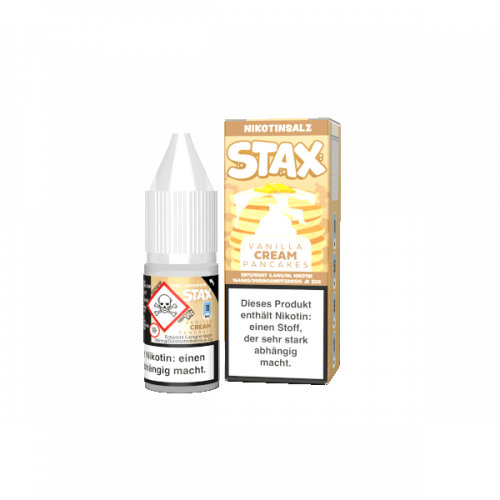 Strapped Stax Vanilla Cream Pancakes Nikotinsalz Liquid 10 ml / 10 mg