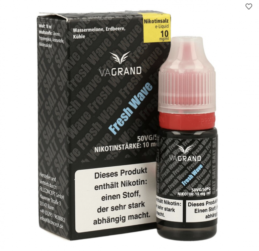 Vagrand FRESH WAVE Nikotinsalz SALT NIC Liquid 10 mg / 10 ml
