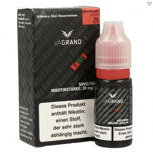 Vagrand KANZY Nikotinsalz SALT NIC Liquid 20 mg / 10 ml