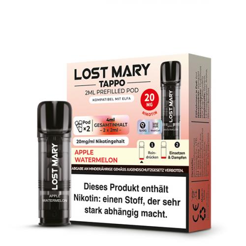 Lost Mary Tappo APPLE WATERMELON Prefilled POD (2 Stk.) 2.0 ml / 20 mg