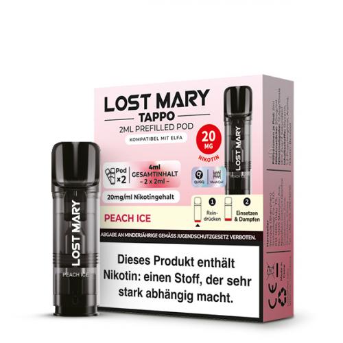 Lost Mary Tappo PEACH ICE Prefilled POD (2 Stk.) 2.0 ml / 20 mg