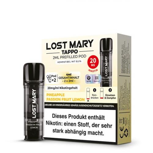 Lost Mary Tappo PINEAPPLE PASSIONFRUIT LEMON Prefilled POD (2 Stk.) 2.0 ml / 20 mg