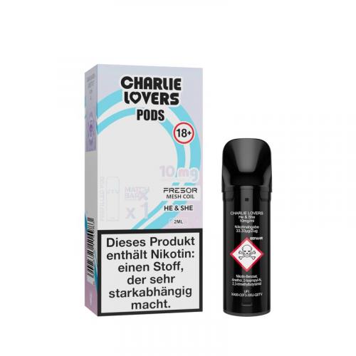 Charlie Lovers HE & SHE Prefilled POD (1 Stk.) 2.0 ml / 10 mg