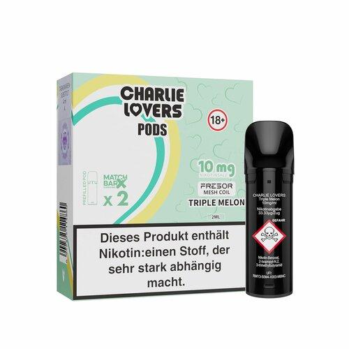 Charlie Lovers TRIPLE MELON Prefilled POD (2 Stk.) 2.0 ml / 10 mg