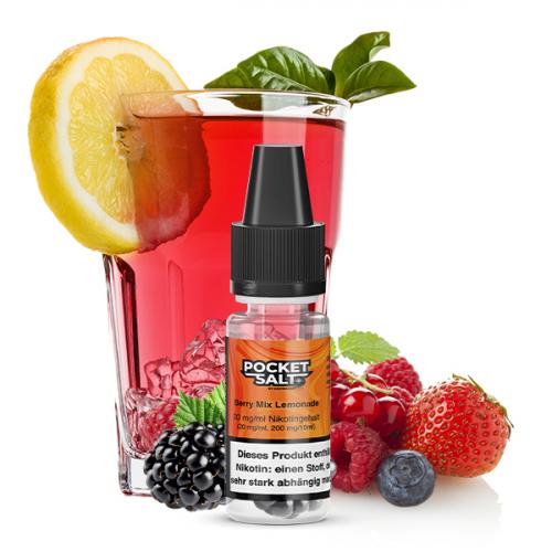 Pocket Salt BERRY MIX LEMONADE by Drip Hacks NIC SALT Nikotinsalz Liquid 10 ml / 20 mg