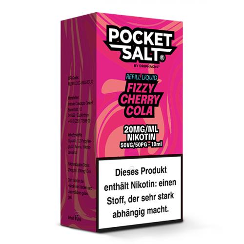 Pocket Salt FIZZY CHERRY COLA by Drip Hacks NIC SALT Nikotinsalz Liquid 10 ml / 20 mg