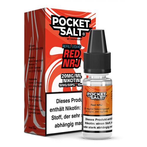 Pocket Salt RED NRJ by Drip Hacks NIC SALT Nikotinsalz Liquid 10 ml / 20 mg