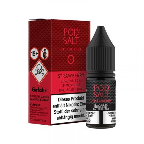 POD SALT Strawberry Nikotinsalz Liquid 20 mg / 10 ml