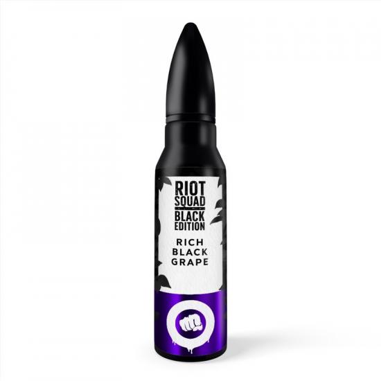 riot squad black edition rich black grape aroma longfill