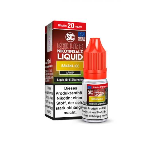 SC RED LINE BANANA ICE NIC SALT Nikotinsalz Liquid 10 ml / 10 mg