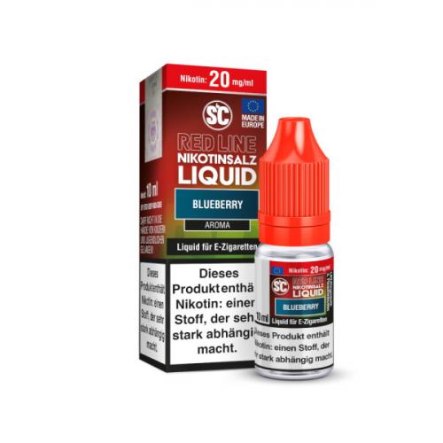 SC RED LINE BLUEBERRY NIC SALT Nikotinsalz Liquid 10 ml / 10 mg
