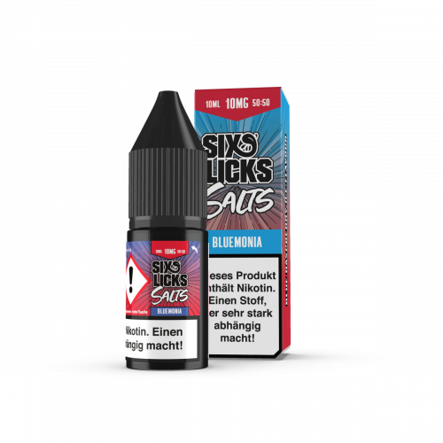 Six Licks BLUEMONIA Nikotinsalz SALT NIC Liquid 20 mg / 10 ml