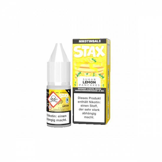 strapped stax sugar lemon pancakes nikotinsalz liquid 10mg