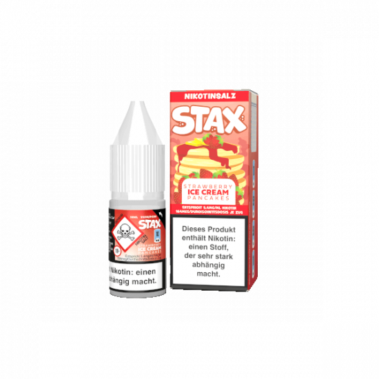 strapped stax strawberry ice cream nikotinsalz bliquid 10mg