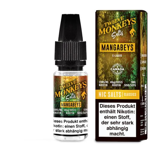 Twelve Monkeys MANGABEYS Nikotinsalz SALT NIC Liquid 20 mg / 10 ml