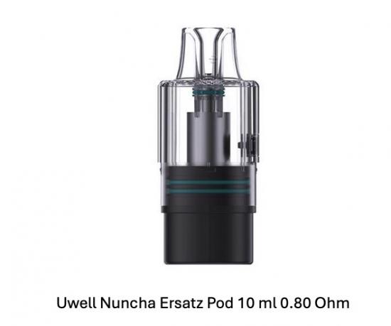 Uwell Nuncha Nchku 10000 Refillable Ersatzpod Pod Tank Verdampfer 10 ml 0.80 Ohm